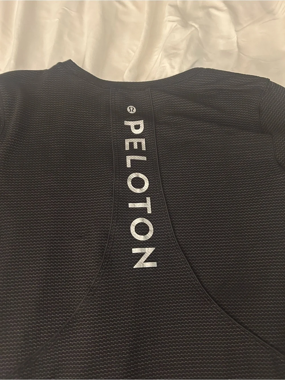 Peloton Black Short Sleeve Performance Tee with Logo lululemon
